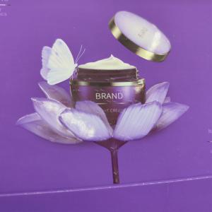 Customized Luxury Art Paper Face Mask Packaging Box with Bump Printing and