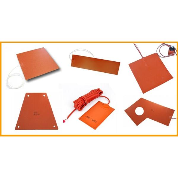 Flexible Heating Element 12v , 3d Printer Silicone Heater With UL Certificate