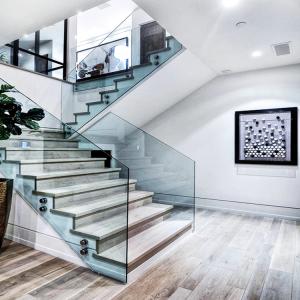 Buy cheap Customizable Frameless Glass Railing System with 8-12mm Tempered Glass and 0.8m-1.2m Height for Residential and Commercial Use from wholesalers