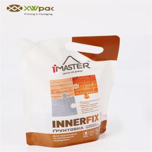 Plastic Custom Spout Pouch Bag With Cap Stand Up Liquid Packaging