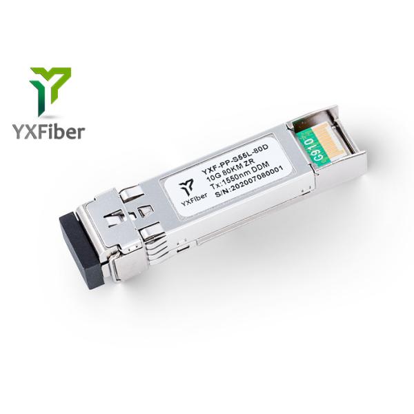Quality SFP+-10G-80km-1550nm-SM Duplex LC DDM SFP Module for sale