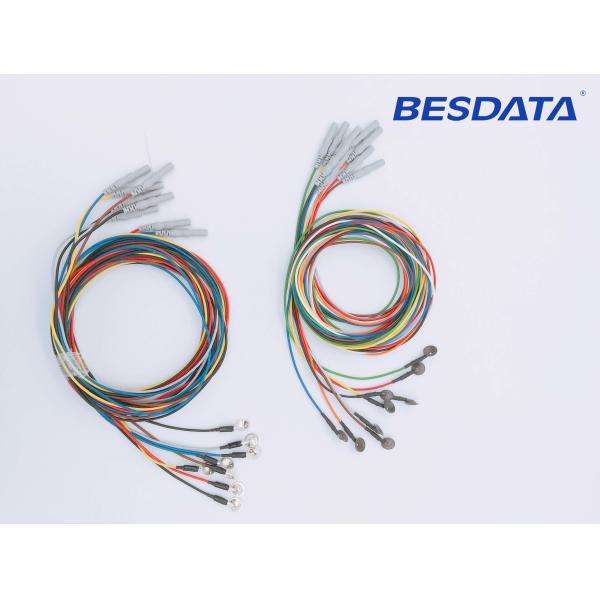 Buy cheap Ag / Agcl EEG Electrodes With Wire Transferring Bio - electrical Signals from wholesalers