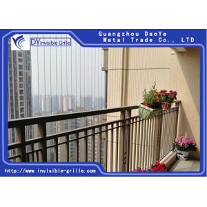 Anti Rust White Aluminum 1.6mm Balcony Invisible Grille