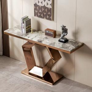 Buy cheap Modern Marble Top Entrance Console Table Length 1.2m/1.5m from wholesalers