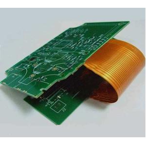 Buy cheap 6 Layer Rigid Flex PCB FR4 And PI Materail 4mil Line Width Black And Yellow Coverlay ENIG from wholesalers