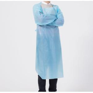 Buy cheap Plastic Customized Professional Disposable Thumb Loop CPE Gown With Sleeves from wholesalers