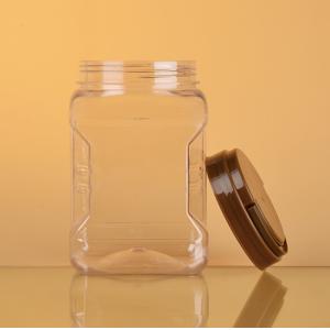 Buy cheap 380ml Plastic Screw Cap Jars 20cmx20cm Plastic Cookie Containers from wholesalers