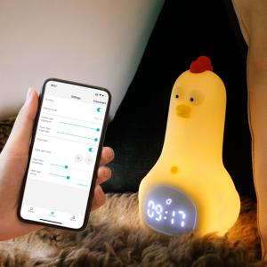 Buy cheap Kung Fu Chicken Kid Alarm Clock With Adjustable Silicone Night Light Intelligent Sleep Aid from wholesalers