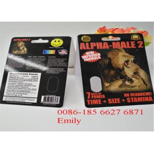 OEM Blister Card Packaging For Enhancing Max Man Capsules Packaging