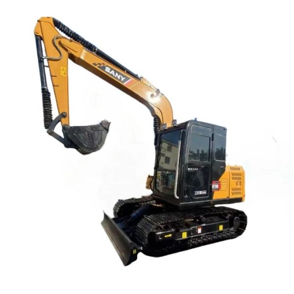 55.4KW Used Sany SY75CPro Crawler Excavator Machine Weight 7500 KG