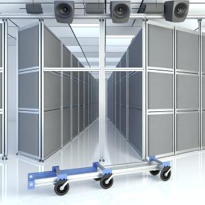 Buy cheap Aluminum Track With Roller Movable Partition Wall Acoustic Soundproofing Up To 43-50dB and Acoustic Needs from wholesalers