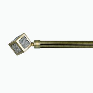 Buy cheap Metal Electroplate Pipe Curtain Rods 22MM Diameter With Stereoscopic Finials from wholesalers