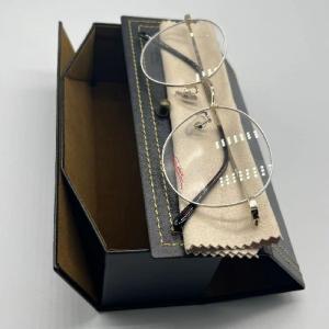 Buy cheap Mutispandex Square Metal Eyeglass Case Hard Folding With Embossed Printing from wholesalers