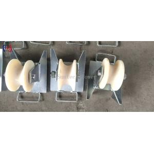 10KN Pithead Cable Sheave Roller Wire Pulling Sheaves With Hook