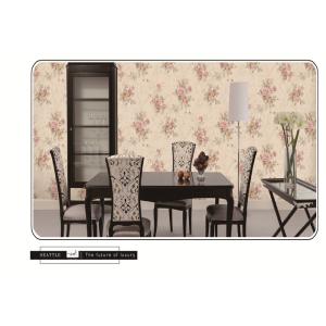 Buy cheap 2018 latest design European flower design PVC wallpaper washable waterproof from wholesalers