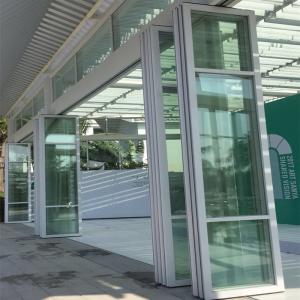 Buy cheap Folding Glass Movable Partition Wall Active Sliding Aluminium With Partition Belt Mobile Partition Wall For Lobby Aisle from wholesalers