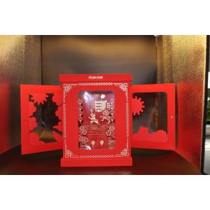 Buy cheap Lighting Wine Packing Boxes Double Door Slide Opening Greyboard EPE Foam Material product