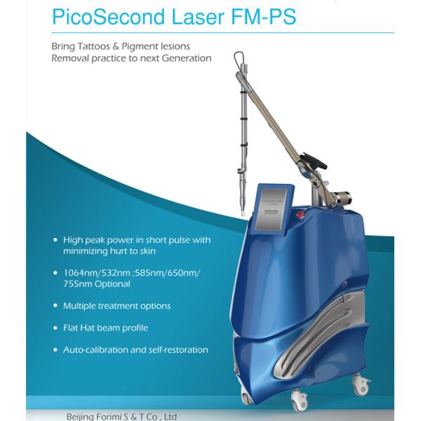 Buy cheap Factory produced Shorter Session Removie spot size 585nm/650nm Lambda ink head optional Best Picosecond laser machine from wholesalers