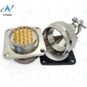 Buy cheap 19 Shell Size Receptacle With Straight Clamp Back Shell Durable Electroless Nickel Connector YPM4-19-2J2 Receptacle With Straight Clamp Back Shell from wholesalers