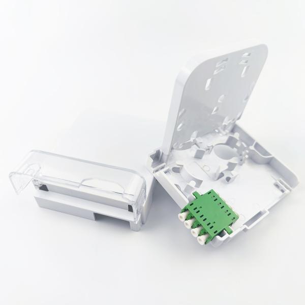 2-Core LC APC Plastic Face Plate Socket Panel for Long-Lasting Fiber Optic Connections