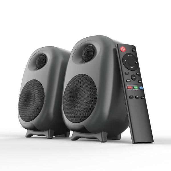 Buy cheap Black Bluetooth Bookshelf Speakers Romote Control CE FCC Certification from wholesalers