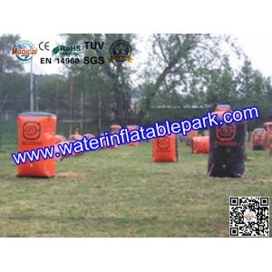 Buy cheap Red Sport  Inflatable Paintball Bunker  , Customized  Inflatable Paintball Field from wholesalers