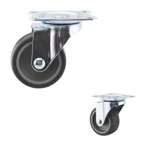 Buy cheap Swivel Rubber Light Duty Casters 66lbs Single Wheel Capacity from wholesalers