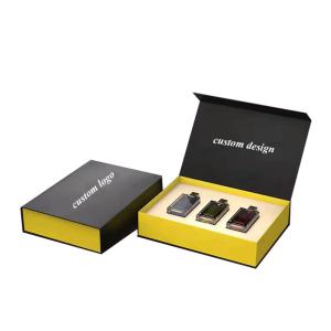 Embossing Printing Rigid Cardboard Boxes Pink Luxury Perfume Box Packaging