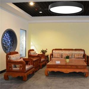 China 3600LM 30W 450mm Black Suspended Pendant Lighting on sale