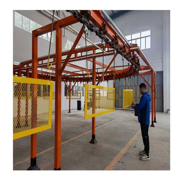 Personalized Overhead Conveyor Paint Line Automated Powder Coating Line For