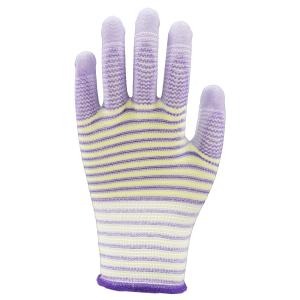 NBW-PT303 Zebra Pattern PU Palm Gloves 13 Gauge Protection