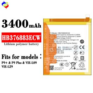 3400mAh Capacity Rechargeable Batteries HB376883ECW for Huawei Ascend P9 Plus