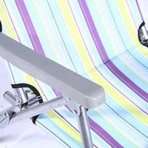 Buy cheap Backpack Beach Chair 5 Positions and Cup Holder Pouch on Side Padded Pillow Storage Bag Lightweight Rustproof from wholesalers