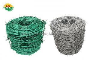 China ISO Galvanized Barbed Wire 2 Ply , 4 Point 16 Gauge Concertina Razor Wire on sale