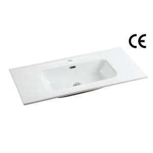Buy cheap Ceramic Large Bathroom Rectangular Vessel Sink Vanities 1000mm from wholesalers