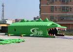 13x6m Big Crocodile Adults Inflatable Obstacle Course With Top Tent Covered For