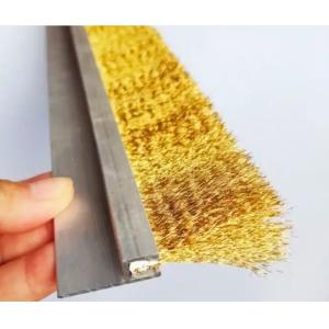 Buy cheap Custom Conductive Corrosion-Resistant Brass Tape Brush H/f/t Strip Brush from wholesalers