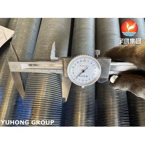 EN 10217-7 1.4301 Extruded Fin Tube With Aluminum 1060 Fin For Air Heaters