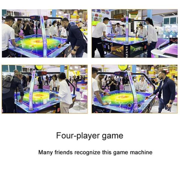 Indoor Amusement 4 Person Speed Hockey Coin Operated Hockey Table Air Hockey Table
