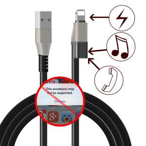 Buy cheap Iphone 7 Plus Usb To Headphone Jack Adapter Splitter With Dual 8 Pin Ports from wholesalers