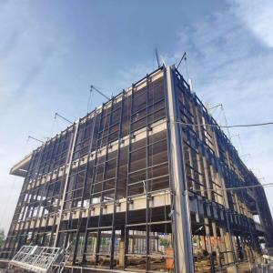 Buy cheap Lightweight Steel Warehouse with Fiberglass Wool Sandwich Panel from wholesalers