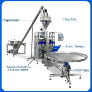 304SS Powder Mixing Conveyor Weighing And Packing Machine Vertical