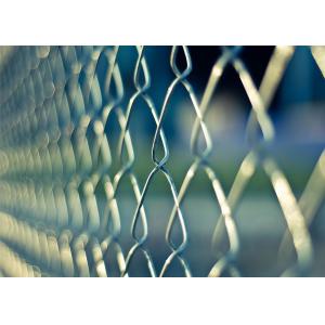 Buy cheap 1.2 oz/sq ft (366 g/ sq meter) 8ft height chain link fabric mesh 2"x2" x11ga/2.95mm dia commerical hurricane fence from wholesalers