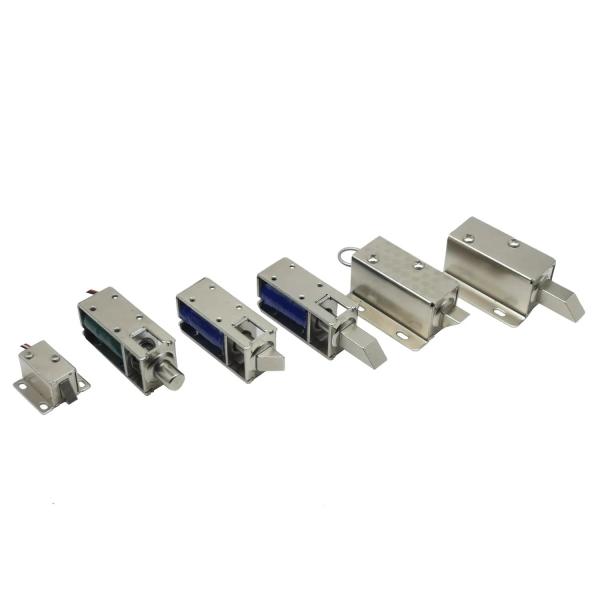 China 1054-4b DC 12/24 Volt Normally Closed Mini Push Pull Solenoid Lock for Cabinet on sale China 1054-4b DC 12/24 Volt Normally Closed Mini Push Pull Solenoid Lock for Cabinet on sale