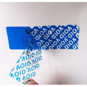 Buy cheap Custom Blue Tamper Evident Security Labels Warranty Void If Removed from wholesalers