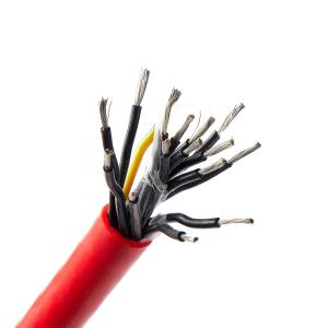 Buy cheap Multi 16 Cores Shielded Sensor Cable Silicone Rubber Insulated Sheathed Red HT Cable from wholesalers