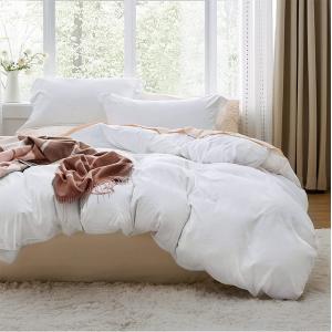 Polyester Filling Washable Bedding Set with Solid Pattern Type and Zipper