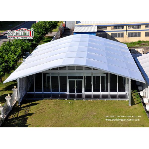 Quality Arch Large White Tent With Glass Wallss And Doors For Elegant multiply Outdoor Events for sale