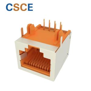 Single Port RJ45 Modular Jack With Integrated Magnetics 10P8C F 3.05 Voltage