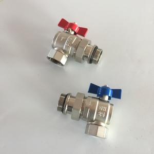 1" Angle Ball Valve For Manifolds , Floor Manifold Angle Union Ball Valves,